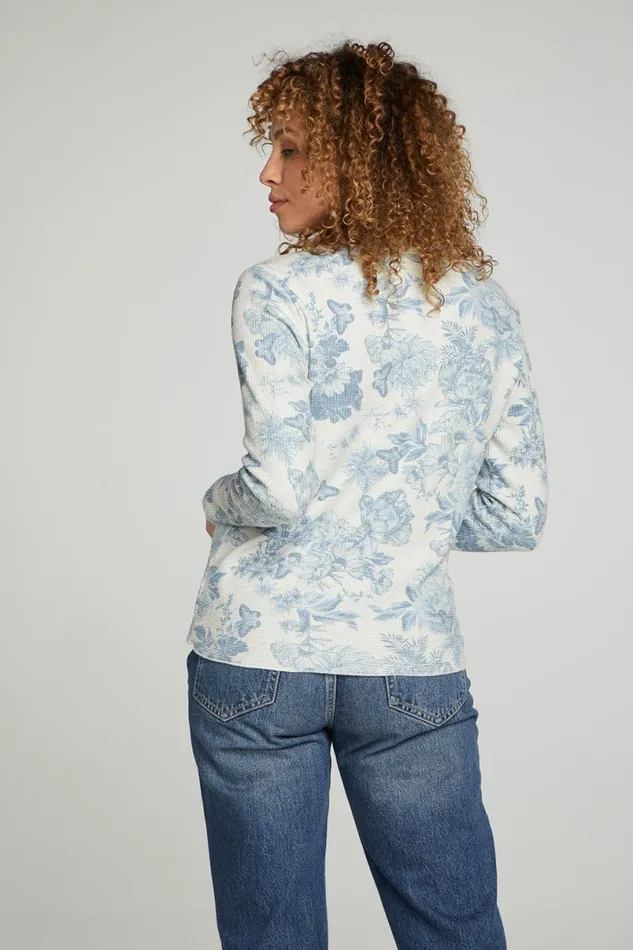 Womens Tops Chaser Brand Long Sleeve Crew Neck Tee