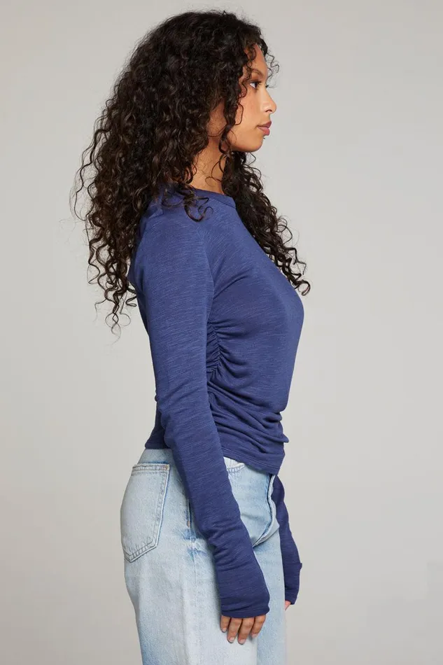 Womens Tops Chaser Brand Louis Sapphire Long Sleeve