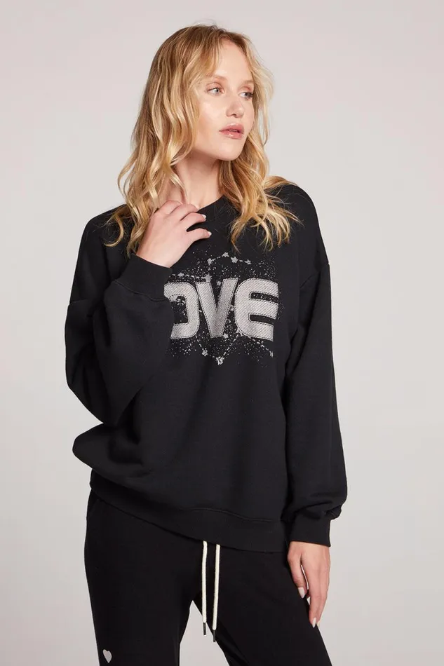 Womens Tops Chaser Brand Love Galaxy Long Sleeve