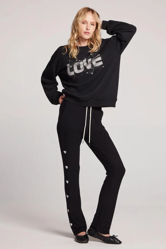 Womens Tops Chaser Brand Love Galaxy Long Sleeve