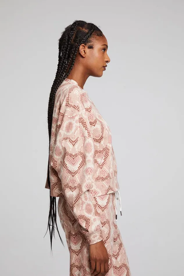 Womens Tops Chaser Brand Love Snake Pullover