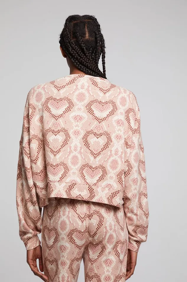 Womens Tops Chaser Brand Love Snake Pullover