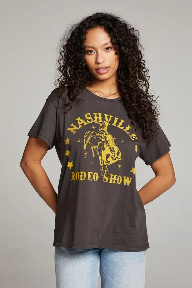 Womens Tops Chaser Brand Nashville Rodeo Tee