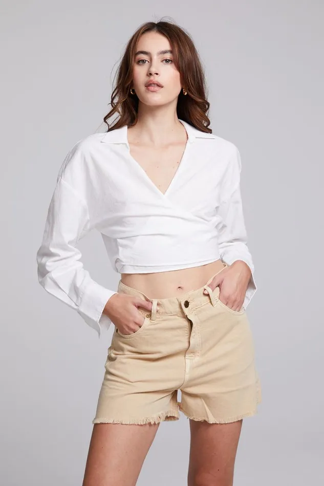 Womens Tops Chaser Brand Portofino White Top