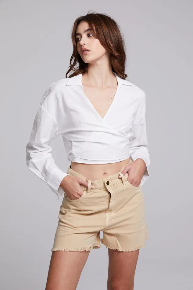 Womens Tops Chaser Brand Portofino White Top