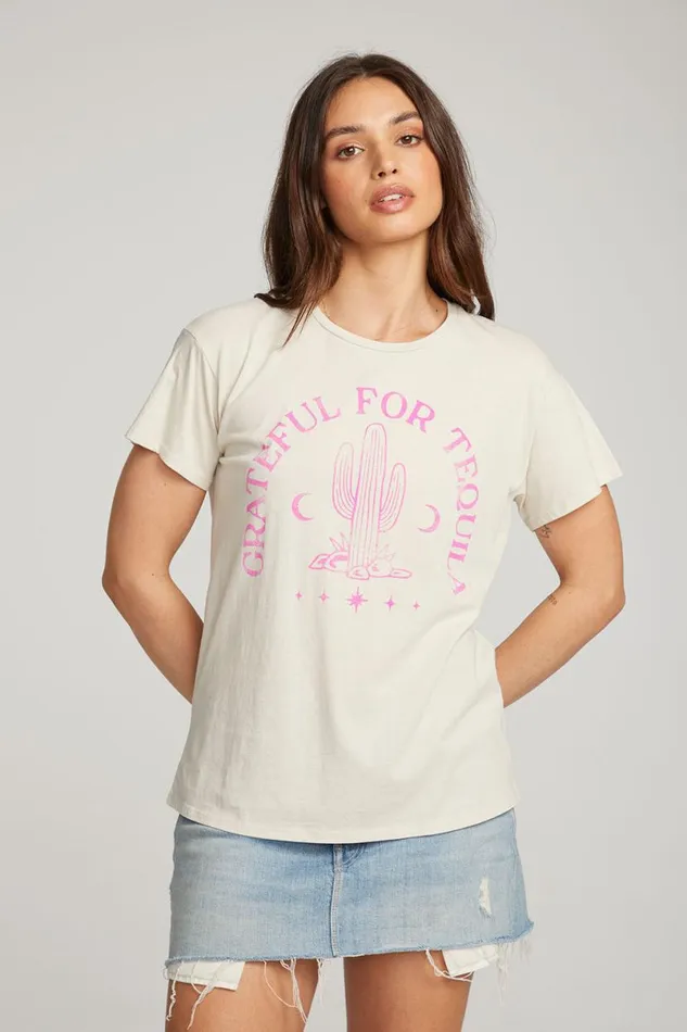 Womens Tops Chaser Brand Tequila Tee