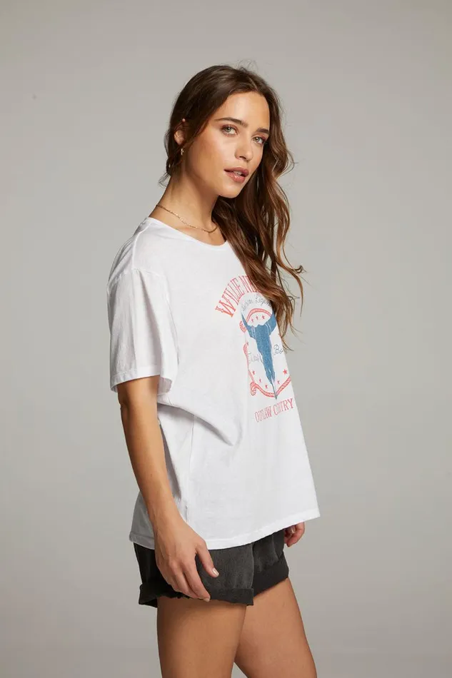 Womens Tops Chaser Brand Willie Nelson American Legend Tee
