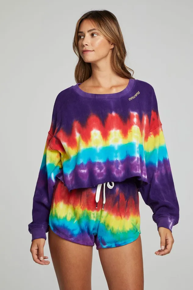 Womens Tops Chaser Brand Zodiac Pullover