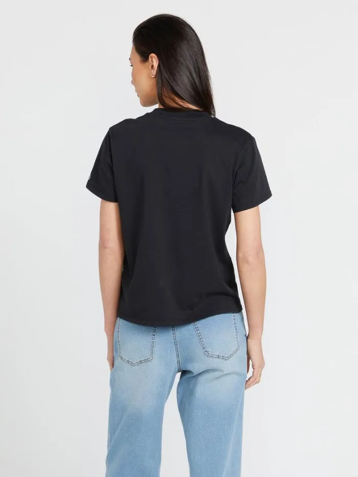 Womens Tops Volcom One Of Each Boyfriend Tee 8211 Black