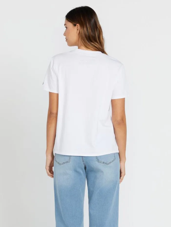 Womens Tops Volcom One Of Each Boyfriend Tee 8211 White