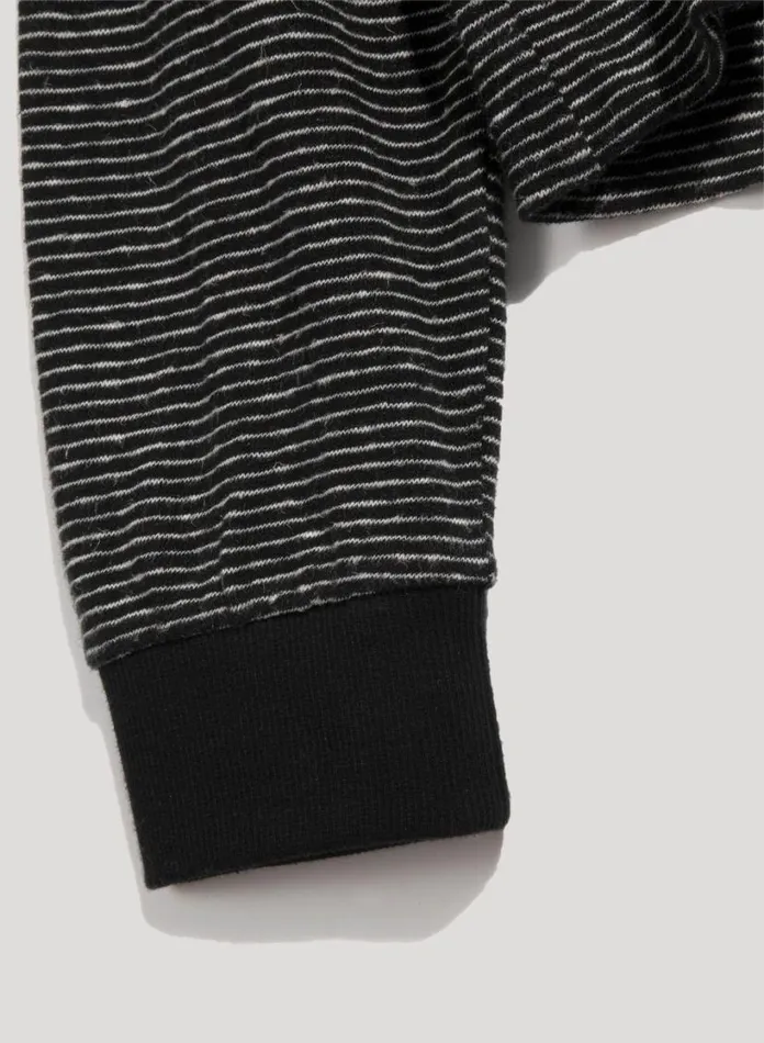 YMC C86 Jersey Stripe Top Black White Mens TShirts
