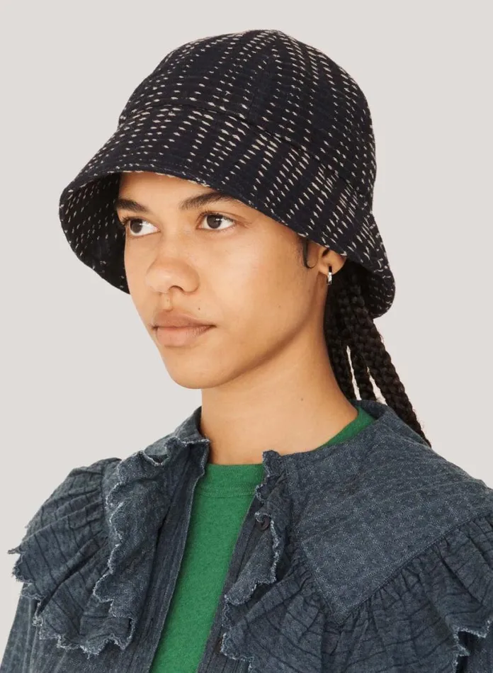 YMC Gilligan Hat Indigo Womens Hats