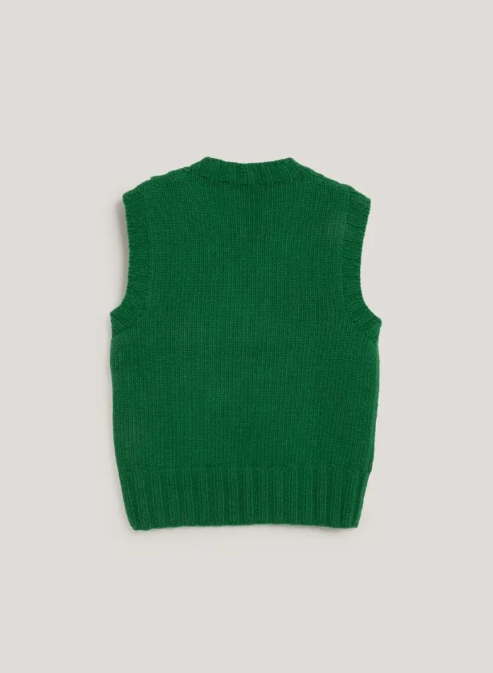 YMC Heidi Tank Green Womens Knitwear