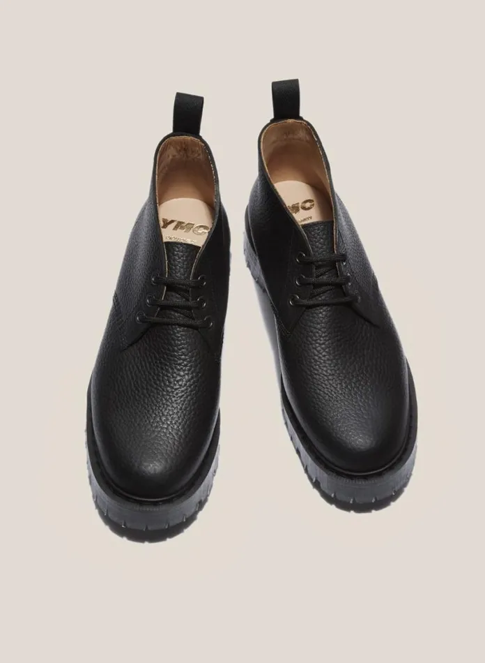 YMC Solovair X Leather Chukka Boots Black Mens Footwear