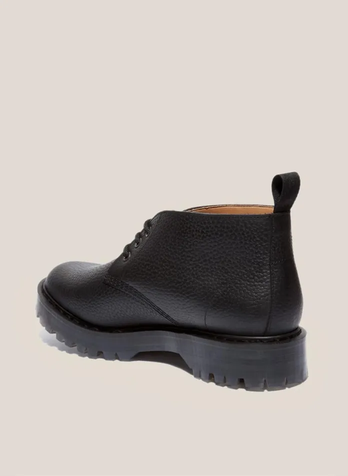 YMC Solovair X Leather Chukka Boots Black Mens Footwear