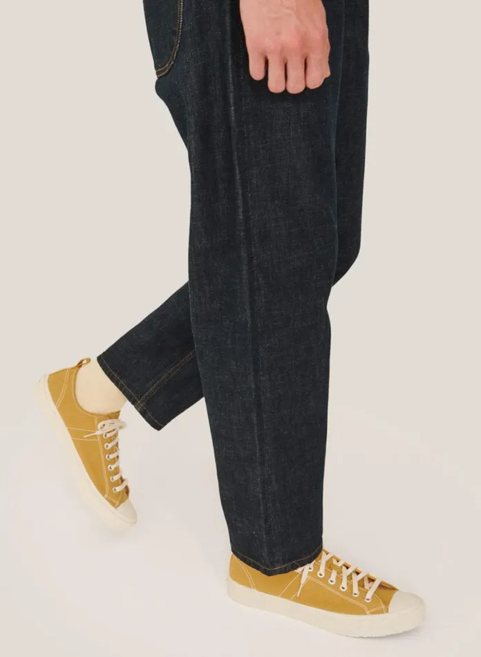 YMC Vulcanised Low Top Sneakers Yellow Mens Footwear