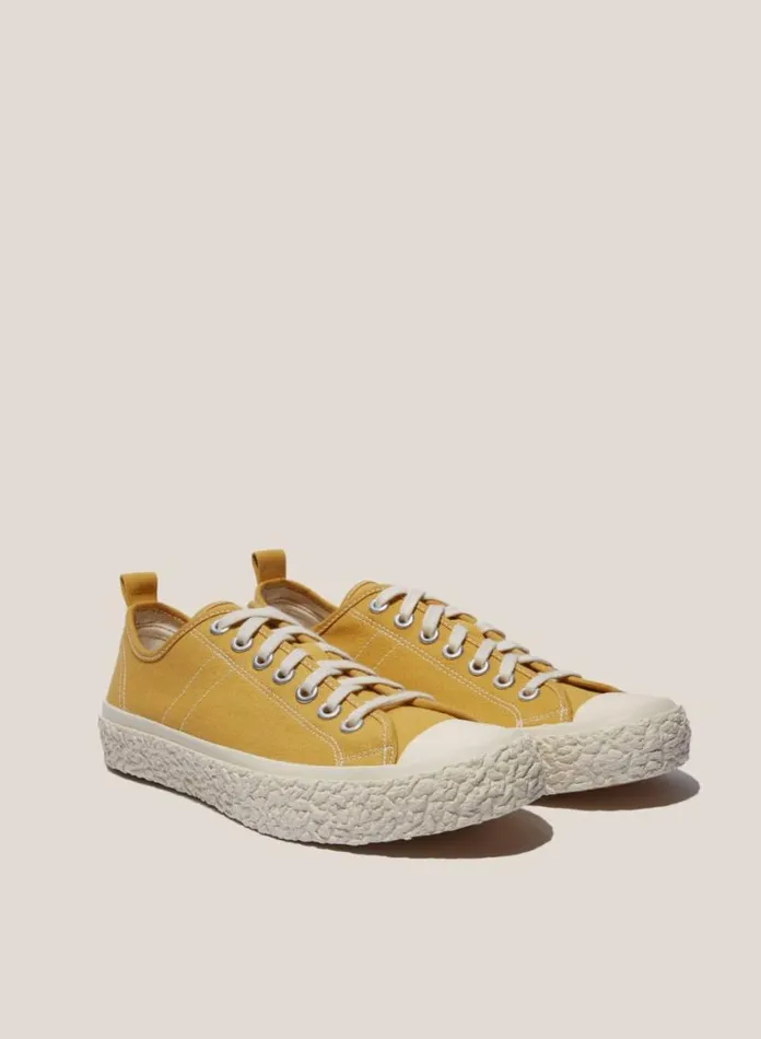 YMC Vulcanised Low Top Sneakers Yellow Mens Footwear