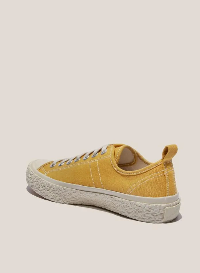 YMC Vulcanised Low Top Sneakers Yellow Mens Footwear