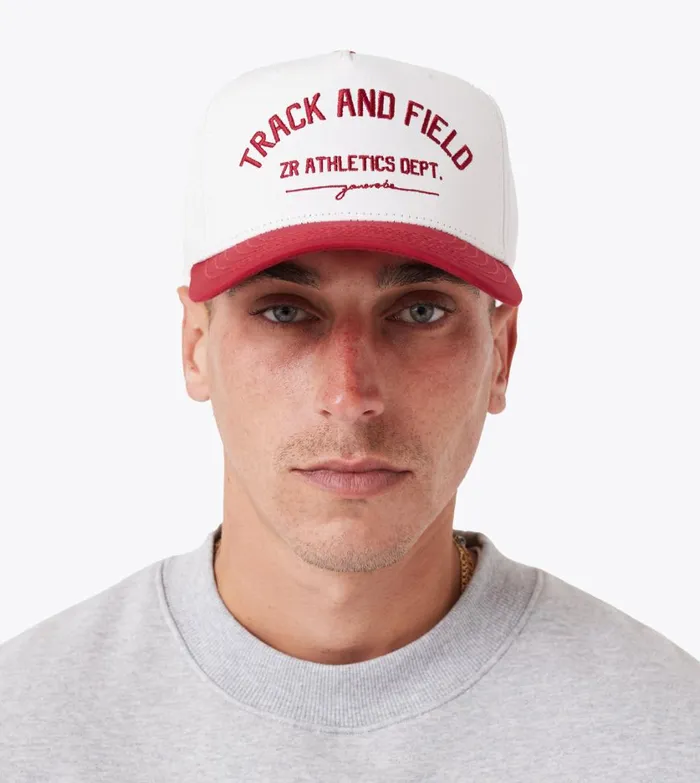 Zanerobe Accessories Men Ath Snapback Vintage WhiteCherry
