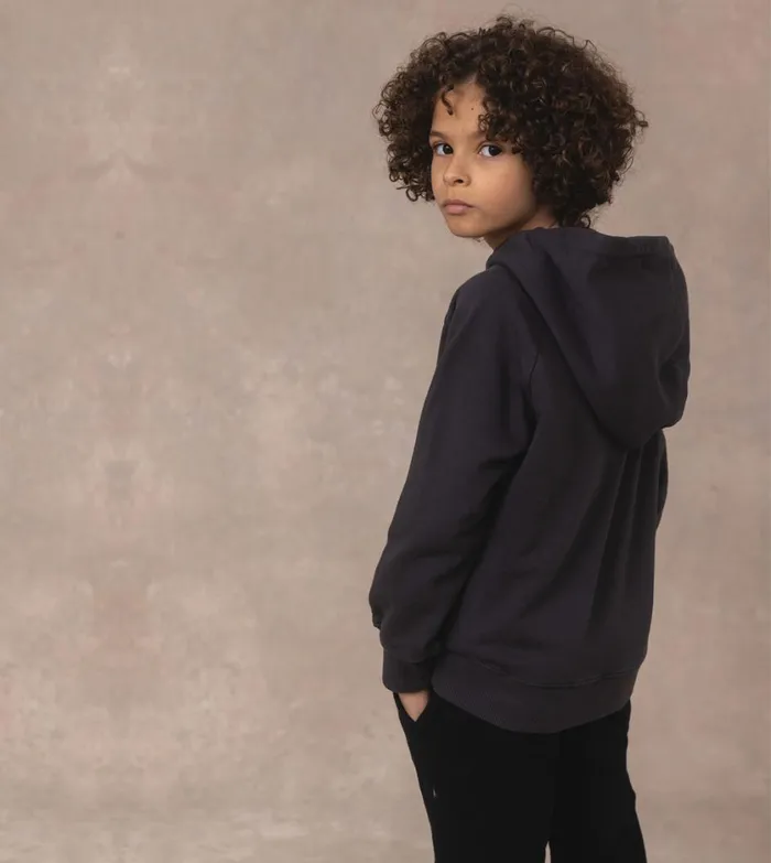 Zanerobe Kids Men Kids Orgo Hoody GD Dk Grey