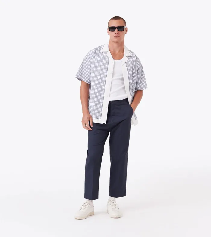 Zanerobe Pants Men Box Crop Pant Duke Blue
