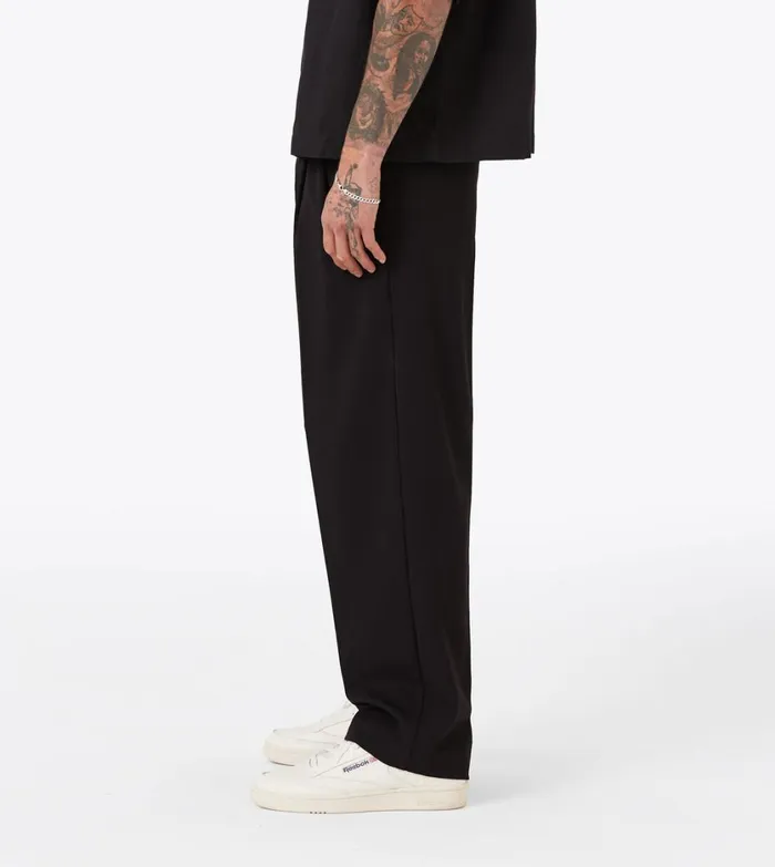 Zanerobe Pants Men Herringbone Flow Pant Black