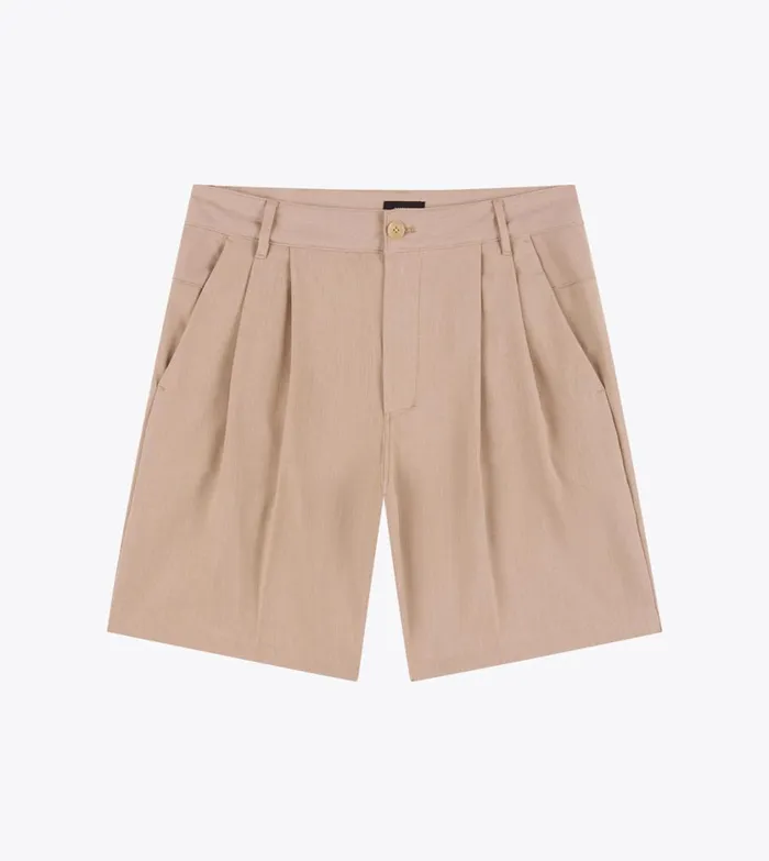 Zanerobe Shorts Men Herringbone Flow Short Beige