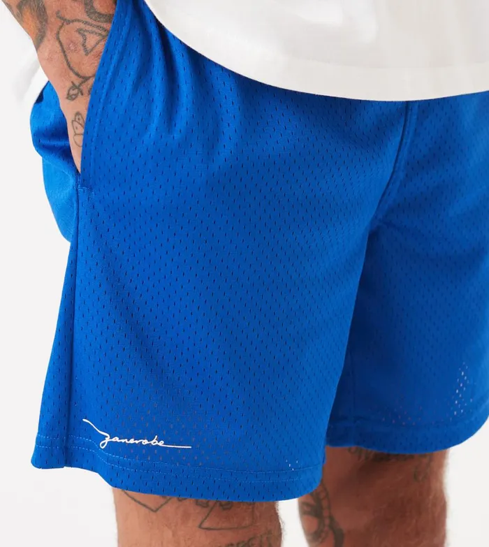 Zanerobe Shorts Men Training Mesh Short Cobalt Blue