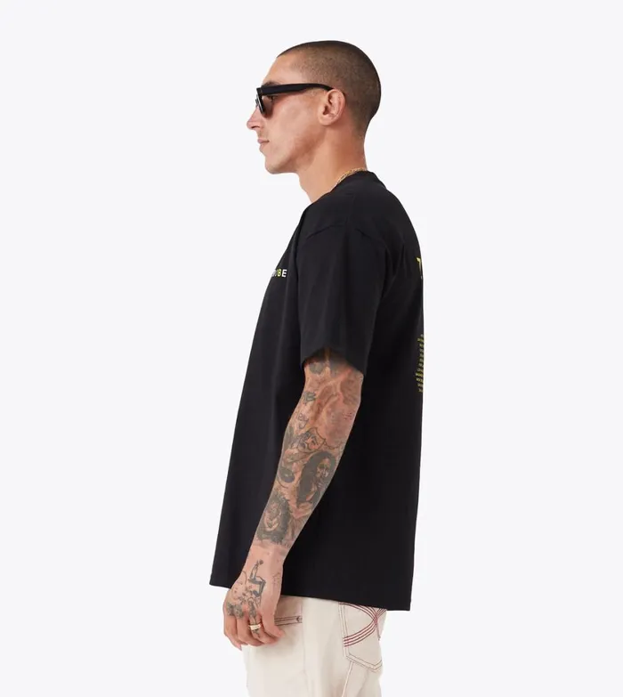 Zanerobe Tees and Tanks Men Rainbow Box Tee Black
