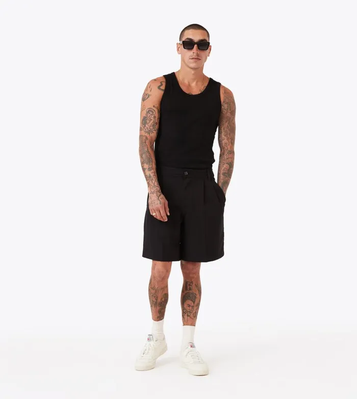 Zanerobe Tees and Tanks Men Rib Tank Black