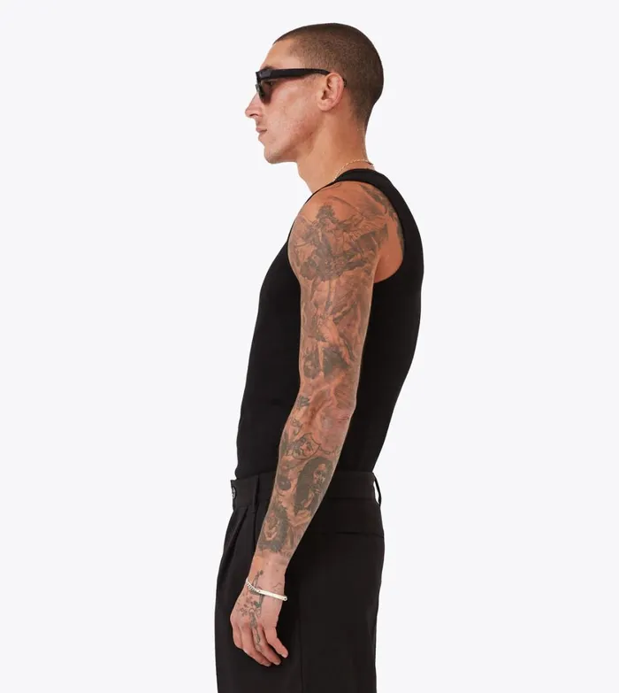Zanerobe Tees and Tanks Men Rib Tank Black
