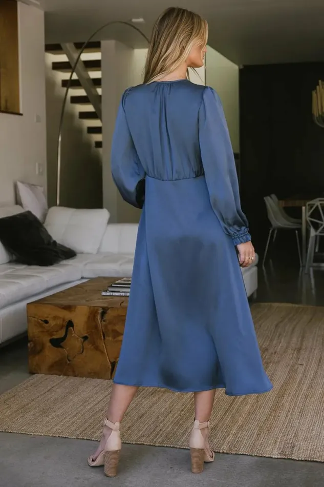 Zendaya Midi Dress Blue Women Bohme Dresses