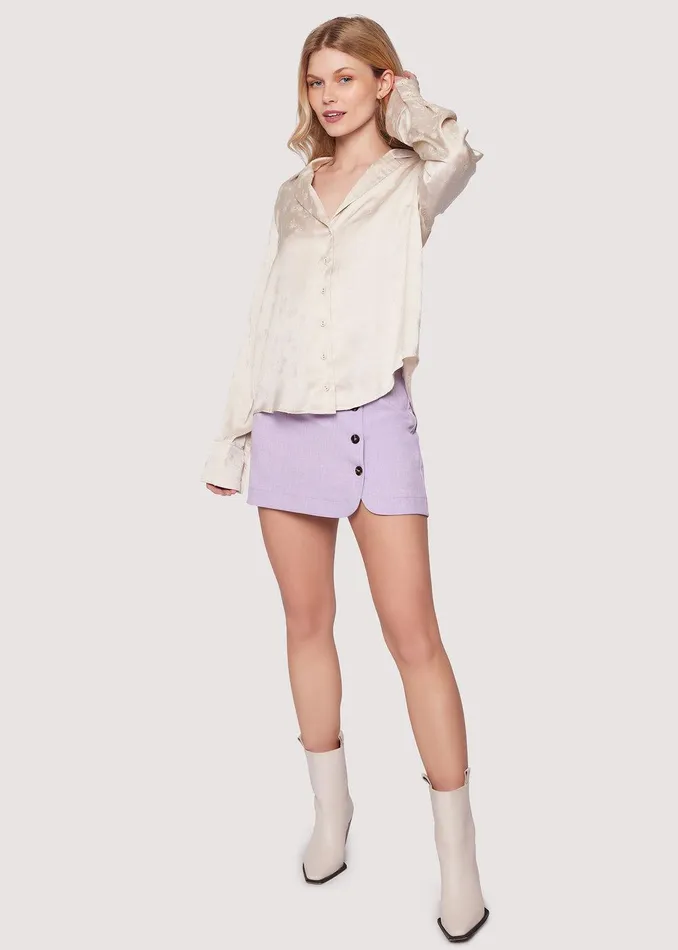 Zephyr Lily Shirt Silver Women Lost Wander Tops